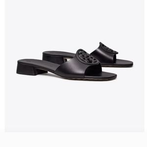 Tory Burch bombe miller slide calf leather black